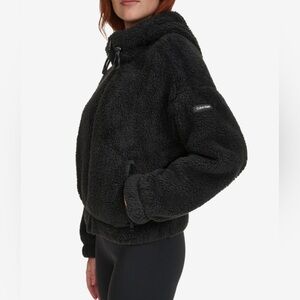 Calvin Klein Women's Charcoal Teddy Jacket